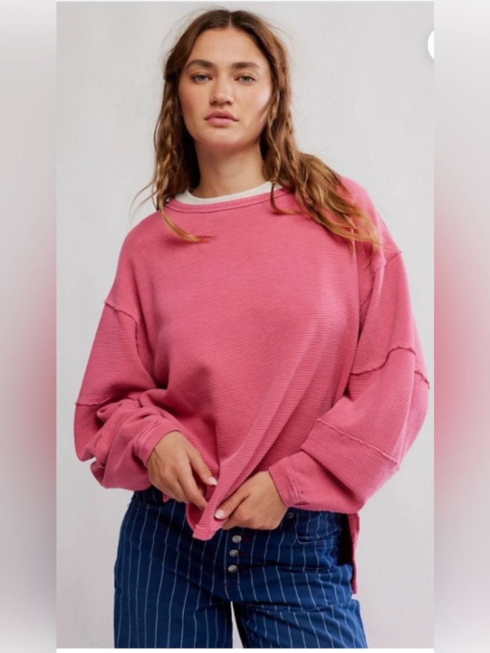 NWT FREE PEOPLE TOTAL ECLIPSE TOP HIBISCUS POP